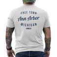 アナーバー ミシガン州 レトロ ヴィンテージ お土産 Mi アナーバー メンズTシャツ バックプリント