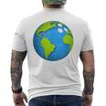 アースボウリングボールアースデイフェイバーズファニーアースデイ メンズTシャツ バックプリント