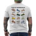 ウミウシ種 科学 海洋生物学 古生物学 メンズTシャツ バックプリント