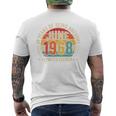 オンバック 1968年6月から素晴らしいヴィンテージレトロ58歳の誕生日 メンズTシャツ バックプリント