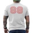 クールなレトロなレタリングジャージ、背番号88 1988 Born メンズTシャツ バックプリント