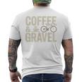 コーヒー&グラベル グラベル グラベルバイク グラベルバイカー オフロードバイク メンズTシャツ バックプリント