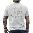シンガポール鉄道メトロ郊外鉄道 – お土産ルートマップ メンズTシャツ バックプリント