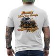 ジムニー 4X4 オフロード トラック メンズTシャツ バックプリント