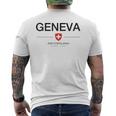 ジュネーブ スイス 首都 スイス ジュネーブ スイス メンズTシャツ バックプリント