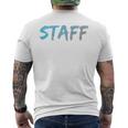 スタッフバックプリントデザインtシャツ イベントスタッフ用 メンズTシャツ バックプリント