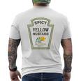 スパイシーイエローマスタードのみ 1 スペシャルバラエティ おもしろマスタード メンズTシャツ バックプリント