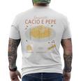 スパゲッティ カシオ エ ペペ 伝統的なイタリア料理 レシピ ティー メンズTシャツ バックプリント