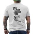 タイのマンダラ、タイの地図、象のマンダラ タイ メンズTシャツ バックプリント