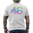 タイダイシャツ ナンバー46 レトロユニフォーム バックプリントジャージ メンズTシャツ バックプリント