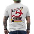 タワーレコード モスクワ レトロ ヴィンテージ 音楽 メンズTシャツ バックプリント