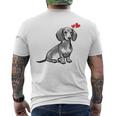 ダックスフンド かわいいダックスプリント 愛犬家グッズ Dachshund メンズTシャツ バックプリント