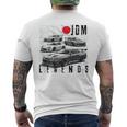 バックプリント ディストレス Jdm レジェンド レースカー 日本国旗 ギフト メンズTシャツ バックプリント
