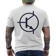 トランジスタ電子回路図記号 メンズTシャツ バックプリント