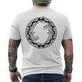 ニュージーランド ハンマーヘッド サメ サークル シンボル マオリ族。 メンズTシャツ バックプリント