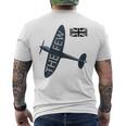 バトルオブブリテン イギリス空軍航空機 スピットファイア The Few War 飛行機 メンズTシャツ バックプリント