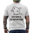 ビーバー リフォーム リノベーション 職人 大工 建築 木工 メンズ レディース キッズ かわいい メンズTシャツ バックプリント