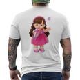 メルちゃんのおともだち うたちゃん Bigプリント メンズTシャツ バックプリント