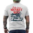 モンキーバイクバイク メンズTシャツ バックプリント