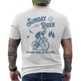 レトロ サイクリング サイクリスト 自転車 バイク サンデー ライド クラブ レース メンズTシャツ バックプリント