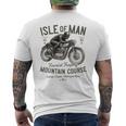 レトロ マン島 Tt レース ヴィンテージ レーシング バイクレース メンズTシャツ バックプリント