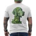 ワイマラナー 犬 グラフィック ペット アートワーク ワイマラナー メンズTシャツ バックプリント