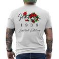 ヴィンテージ 87歳の誕生日 デコレーション ヴィンテージ 1939 87歳 メンズTシャツ バックプリント