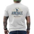 ヴィンテージ エアデール・テリア レトロ メンズTシャツ バックプリント