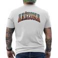 ヴィンテージアリゾナtシャツ レトロな砂漠のサグアロサボテン メンズTシャツ バックプリント