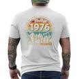ヴィンテージカー 1976 年4月 50 歳の誕生日 1976 年のクラシックカー メンズTシャツ バックプリント