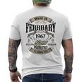 ヴィンテージ還暦伝説 1967年2月 60歳の贈り物 メンズTシャツ バックプリント