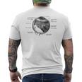 人間の目 目玉 ヴィンテージ 解剖学 メンズTシャツ バックプリント
