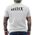 人類進化野球 メンズTシャツ バックプリント