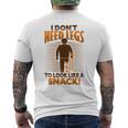 切断者ジョーク 脚切断者のための義足デザイン 長袖tシャツ メンズTシャツ バックプリント