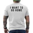 家に帰りたい メンズTシャツ バックプリント