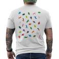 恐竜 Dinosaur パターン メンズTシャツ バックプリント
