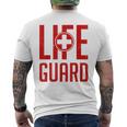 救命救急救命士のライフセーバー Lifeguard メンズTシャツ バックプリント