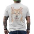 文字絵 柴犬 メンズTシャツ バックプリント