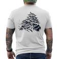 日本伝統風姫路城 メンズTシャツ バックプリント