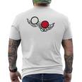 日輪・月輪 メンズTシャツ バックプリント