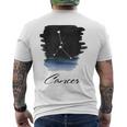 星座 星座 パターン かに座 ホロスコー メンズTシャツ バックプリント