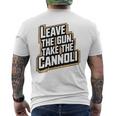 武器 を残してカンノーリを取れ メンズTシャツ バックプリント