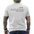 武道を目指す侍 宮本武蔵 メンズTシャツ バックプリント