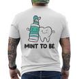 歯科医 衛生士 歯磨き粉 ミント To Be歯磨き粉 メンズTシャツ バックプリント