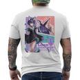 白猫プロジェクト ネコミミスト（ルナ） Comictyle メンズTシャツ バックプリント