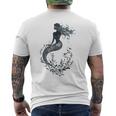 神秘的な人魚 メンズTシャツ バックプリント