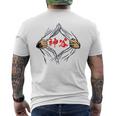 神谷 苗字 面白いtシャツ 胸 名前 おもしろ グッズ 服 筆文字 文字 入り 面白い ネタ メンズ メンズTシャツ バックプリント