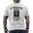 第82空挺師団 バックデザイン メンズTシャツ バックプリント