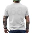 背中に88番 メンズTシャツ バックプリント