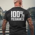 100 Polignanese Polignano A Mare メンズTシャツ バックプリント 高齢者への贈り物